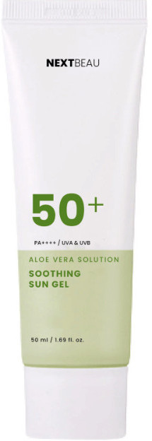 Гель солнцезащитный успокаивающий с экстрактом алоэ SPF 50+ PA++++ «Aloe Vera Solution Soothing Sun» | Nextbeau
