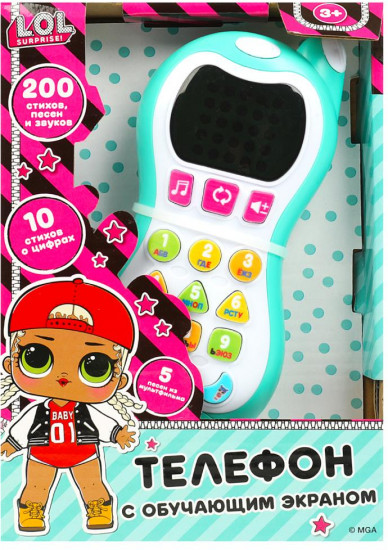 Телефон с обучающим экраном «ЛОЛ»