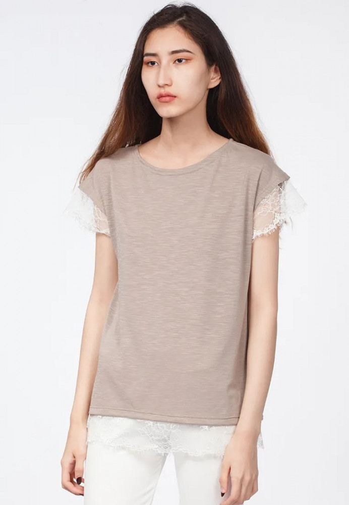 Футболка женская T-SHIRT PIZZO AI | OMERO