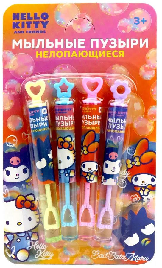 Набор мыльных пузырей нелопающихся «Hello kitty and friends» | ND Play