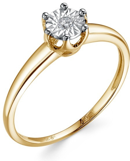 Кольцо из золота с бриллиантом | Family Jewelry