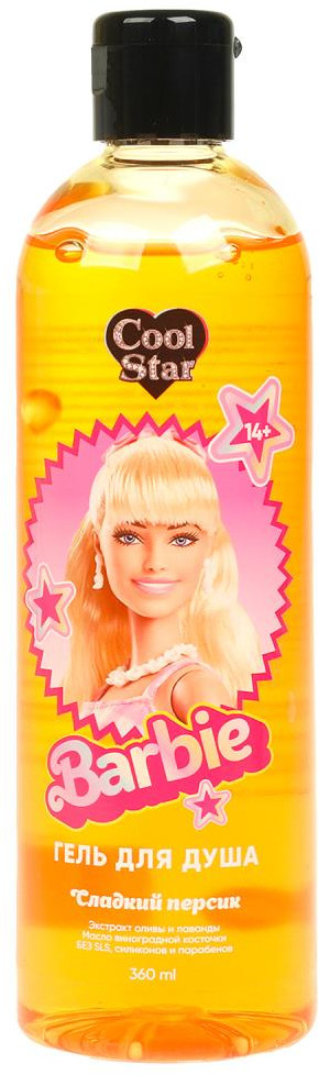 Гель для душа «Сладкий персик» | Barbie | Cool star