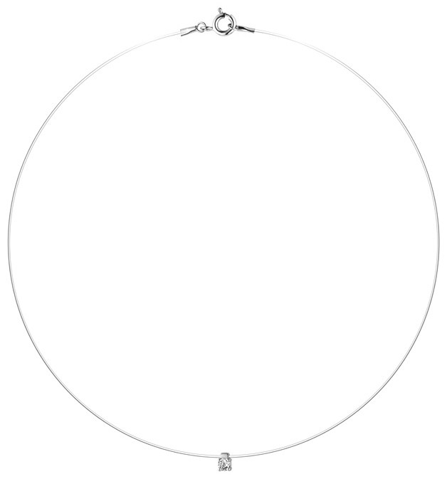 Колье из серебра с цирконием | Family Jewelry