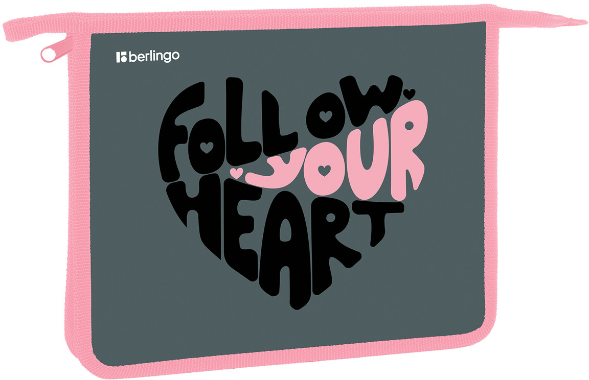 Папка для тетрадей «Follow your heart» | Follow your heart | Berlingo