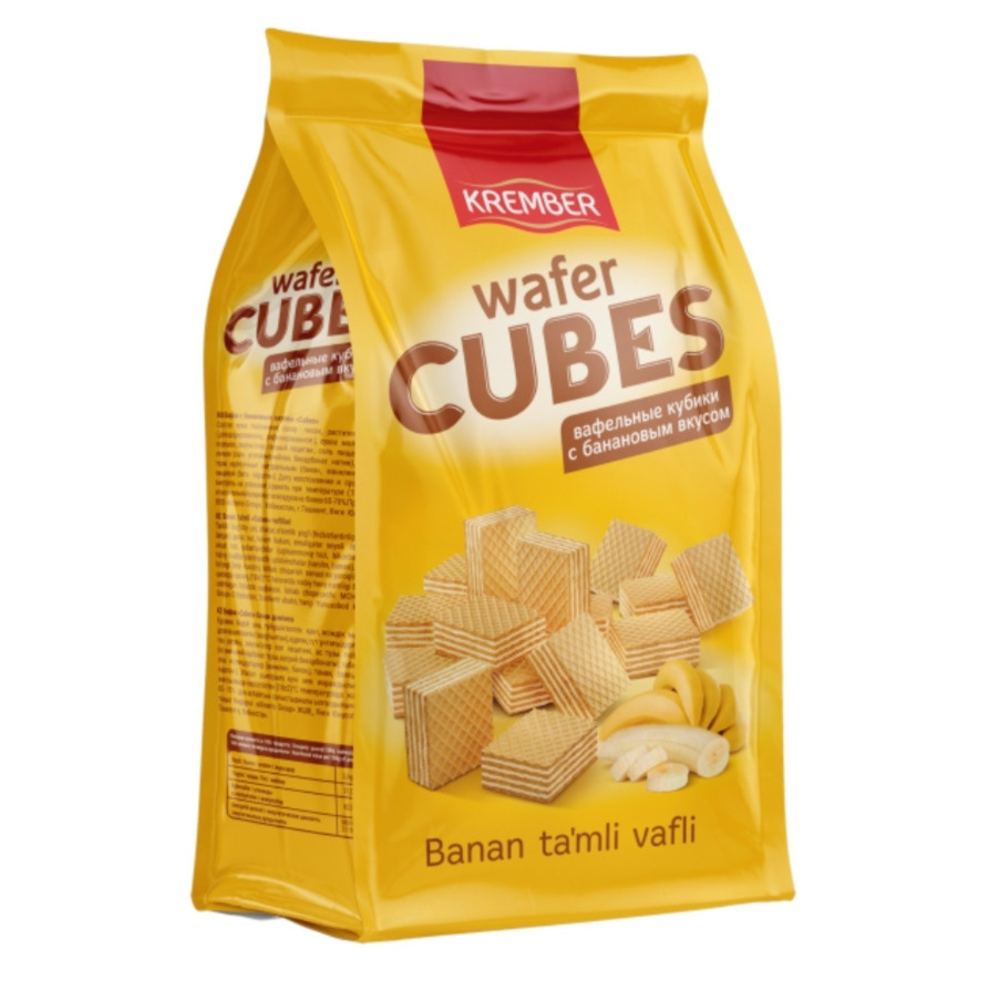 Вафли со вкусом банана «Cubes» | Krember