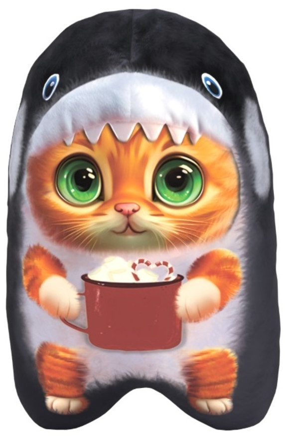 Игрушка-антистресс «Кот-акула» | Лидер