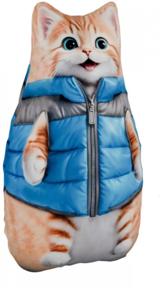 Игрушка-антистресс «Кот в голубой курточке» | Лидер