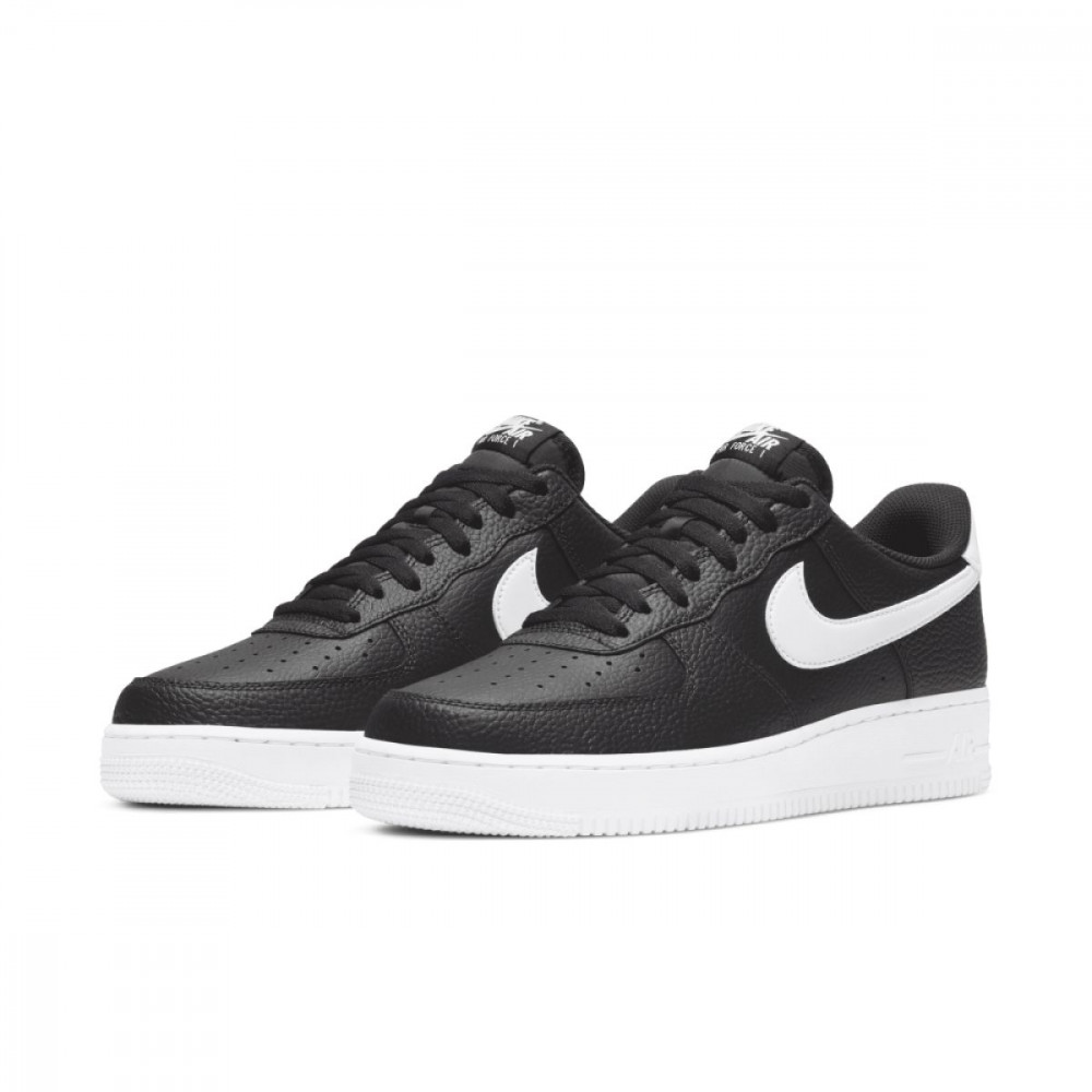 Кроссовки мужские Air Force 1 '07 Black White | Nike