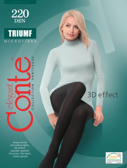 Теплые женские колготки "TRIUMF" (mocca, 220 DEN)