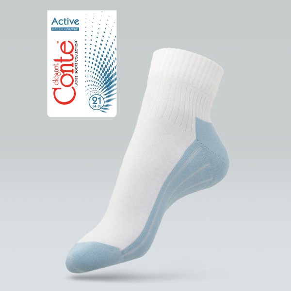 Носки женские хлопковые "ACTIVE" (махровая стопа) | Conte Elegant