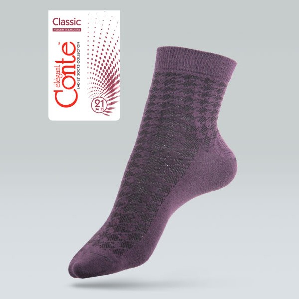 Носки женские хлопковые "CLASSIC" | Conte Elegant