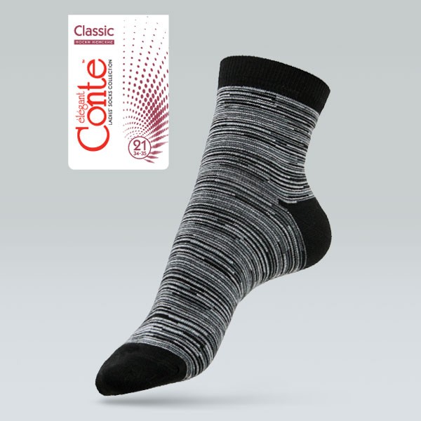 Носки женские хлопковые "CLASSIC" | Conte Elegant