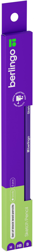 Набор карандашей чернографитных | Sketch Pencil | Berlingo