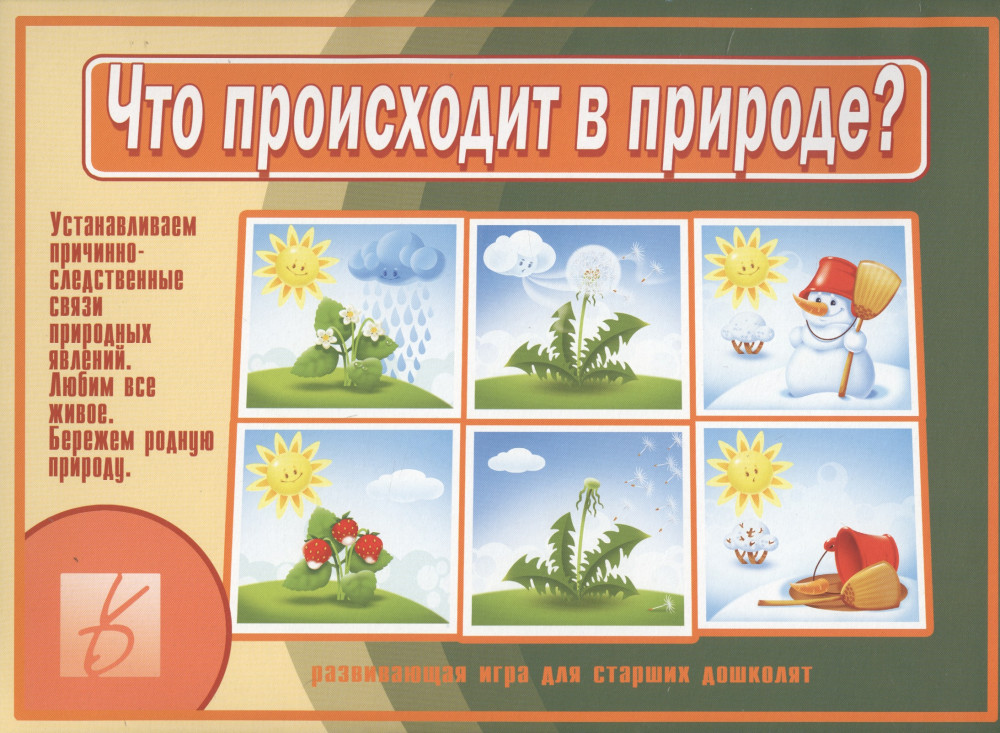 Игра настольная «Что происходит в природе?» | Забавы в картинках | Весна-Дизайн
