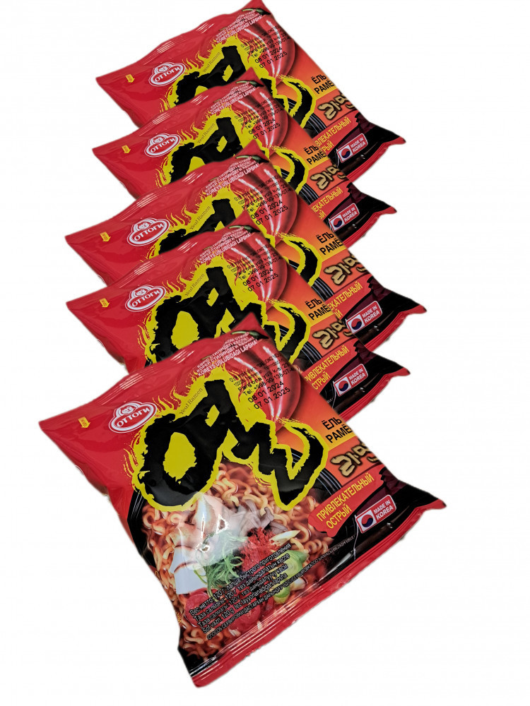 Набор лапши быстрого приготовления «Джин Рамен привлекательный острый» | Ottogi