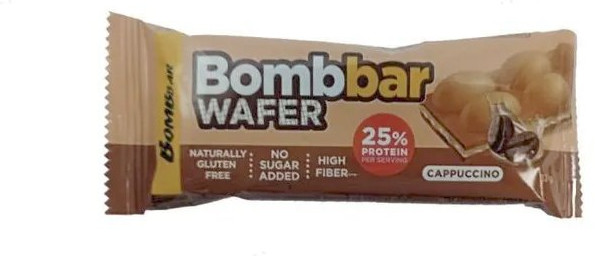 Батончик вафельный с молочно-ореховой пастой «Капучино» | Bombbar