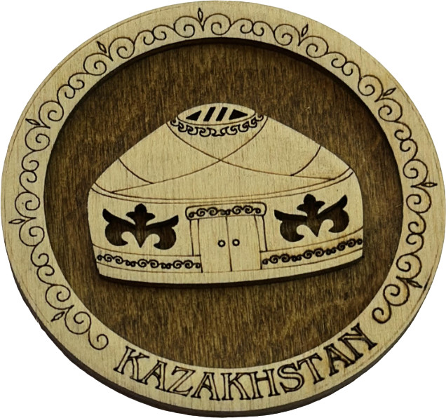 Магнит круглый «Казахстан» | ИнтерPresent