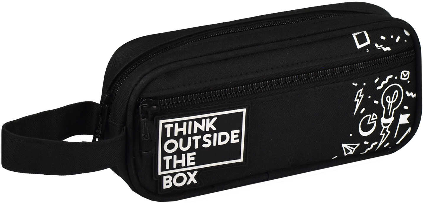 Пенал школьный | Черный дизайн | Феникс +