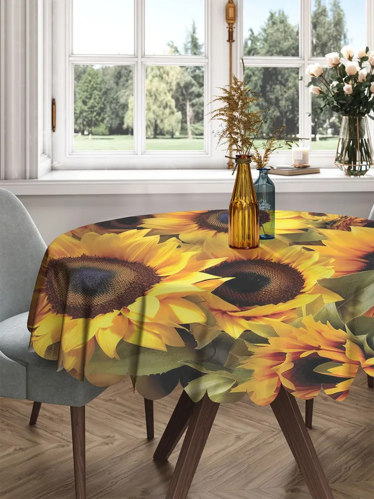 Скатерть «Поле подсолнухов» | Поле подсолнухов | JoyArty