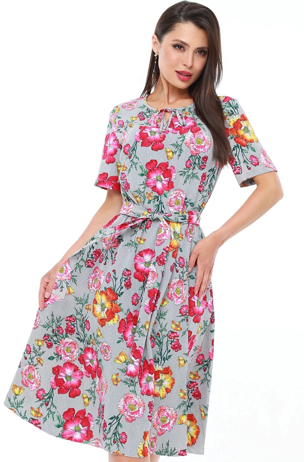 Платье женское «Цветочный роман, яркая» | DStrend