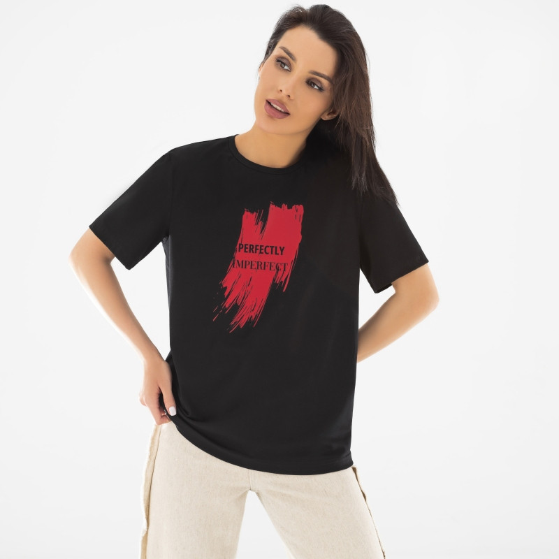 Футболка женская «Следи за движением, star» | Charutti