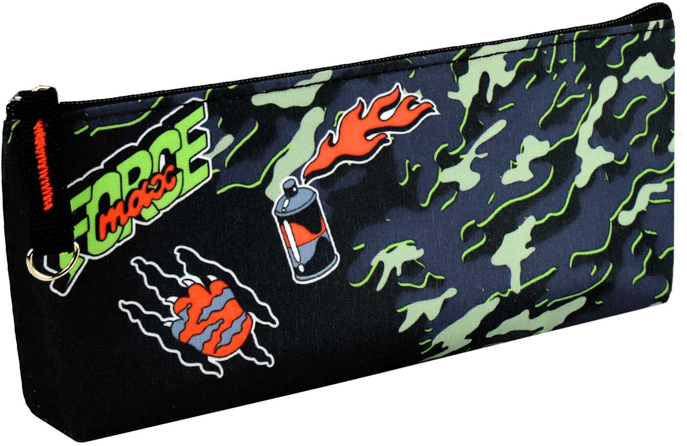 Пенал школьный «Камуфляж» | Черный дизайн | Феникс +
