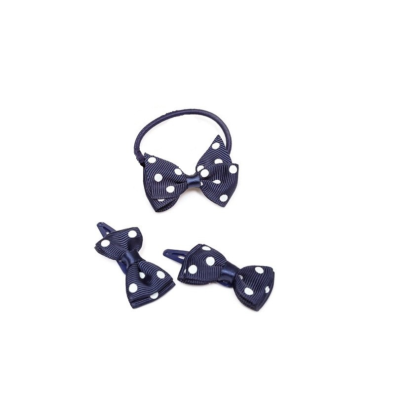 Комплект аксессуаров для волос: заколки - 2 шт., резинка - 1 шт. | Праздничная коллекция | PlayToday