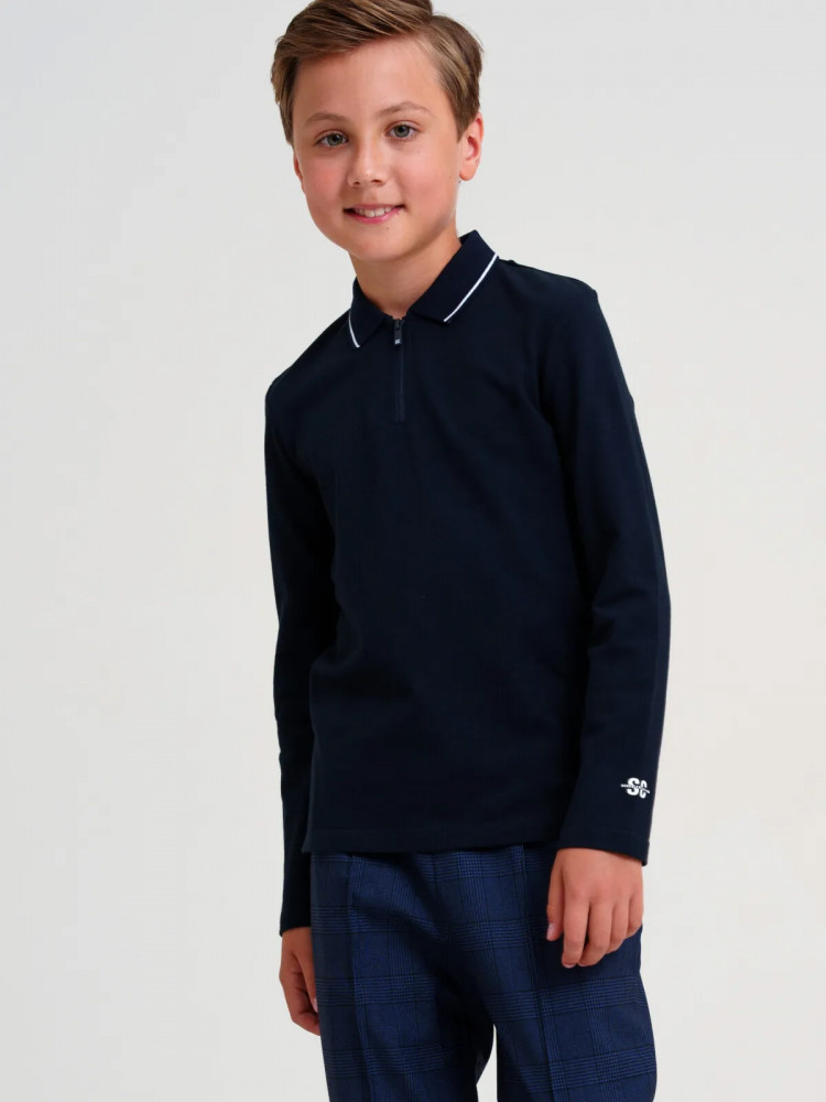 Лонгслив-поло для мальчиков | School | PlayToday