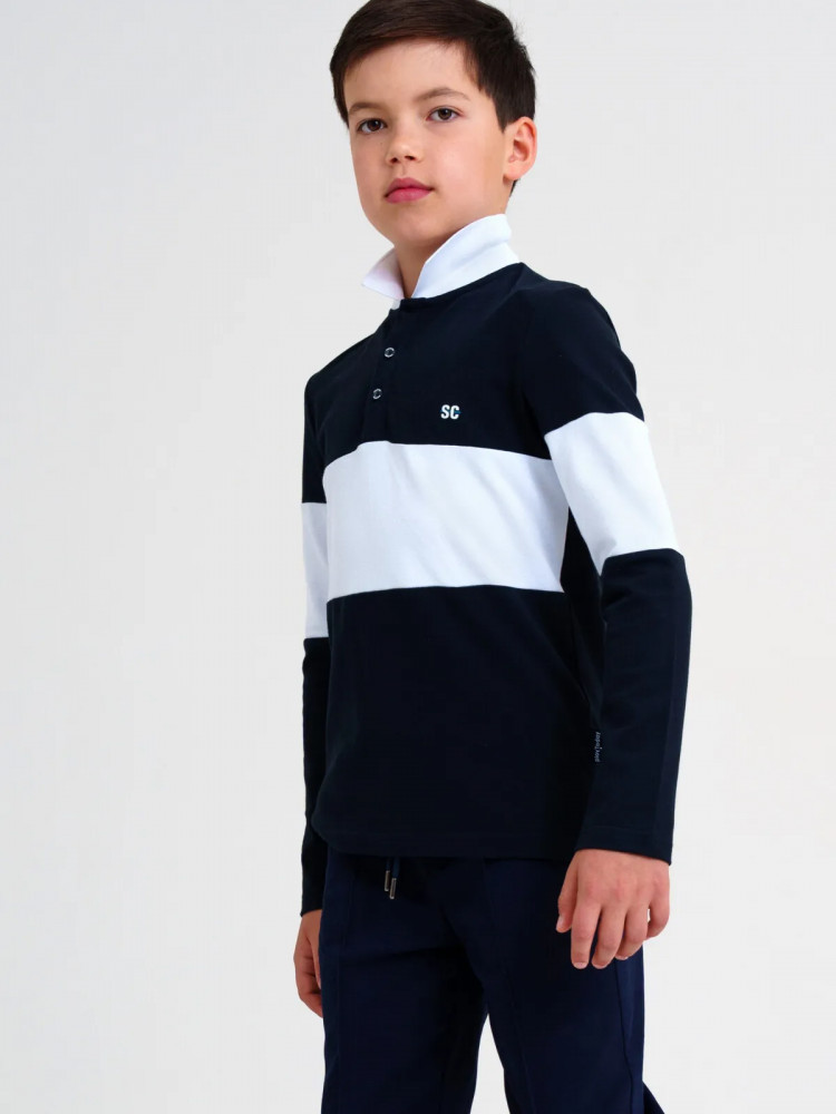 Лонгслив-поло для мальчиков | School | PlayToday