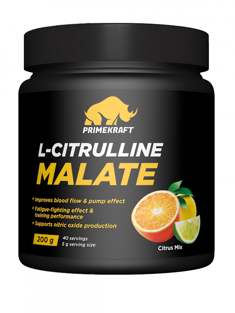 L-Citrulline Malate со вкусом citrus mix (цитрусовый микс) | PRIMEKRAFT