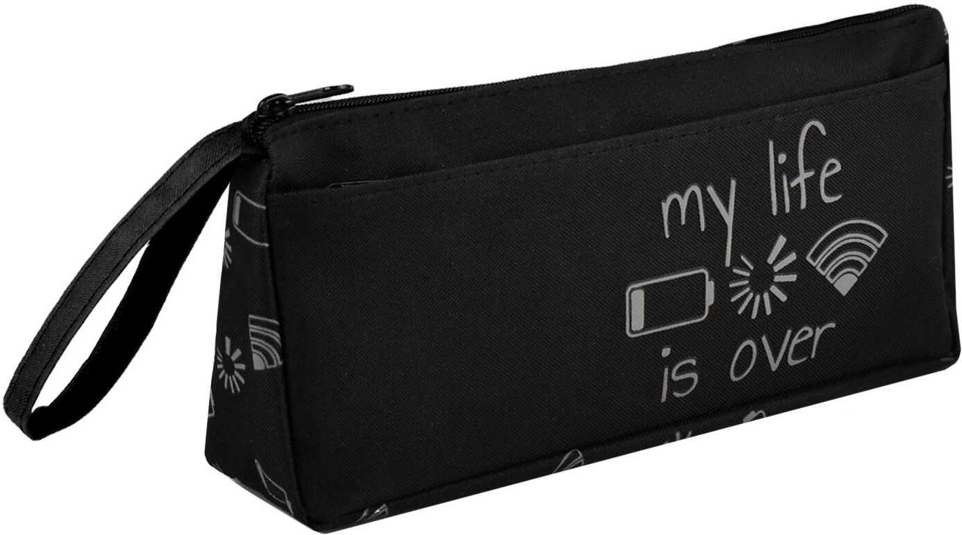 Пенал школьный «Теги» | Черный дизайн | Феникс +