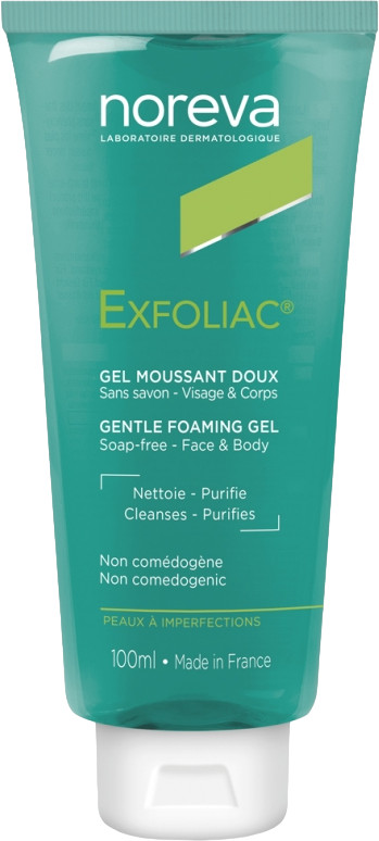 Гель-мусс для лица и тела очищающий | Exfoliac | Noreva