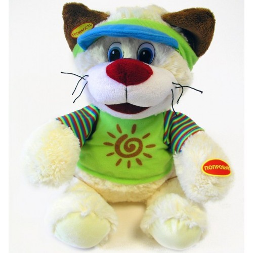 Мягкая интерактивная игрушка "Кот путешественник" | Интерактивные сказочники | Комета-плюс