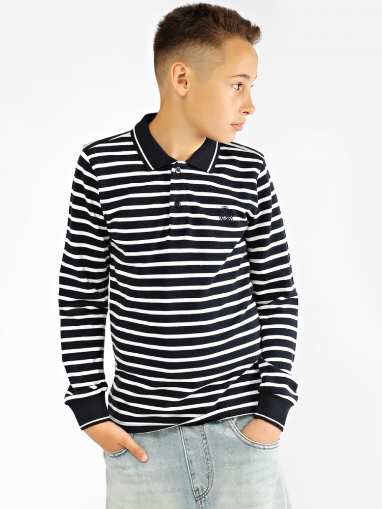 Лонгслив-поло детский | School collection | Соль&Перец