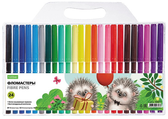 Набор фломастеров «Хорошо быть ёжиком» | Hatber