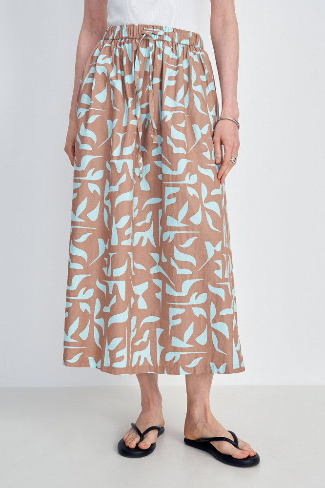 Юбка макси женская с принтом | Finn Flare