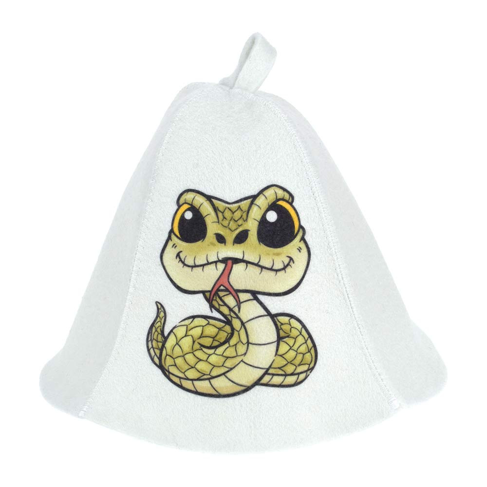 Шапка для бани и сауны «Змейка» | Hot Pot