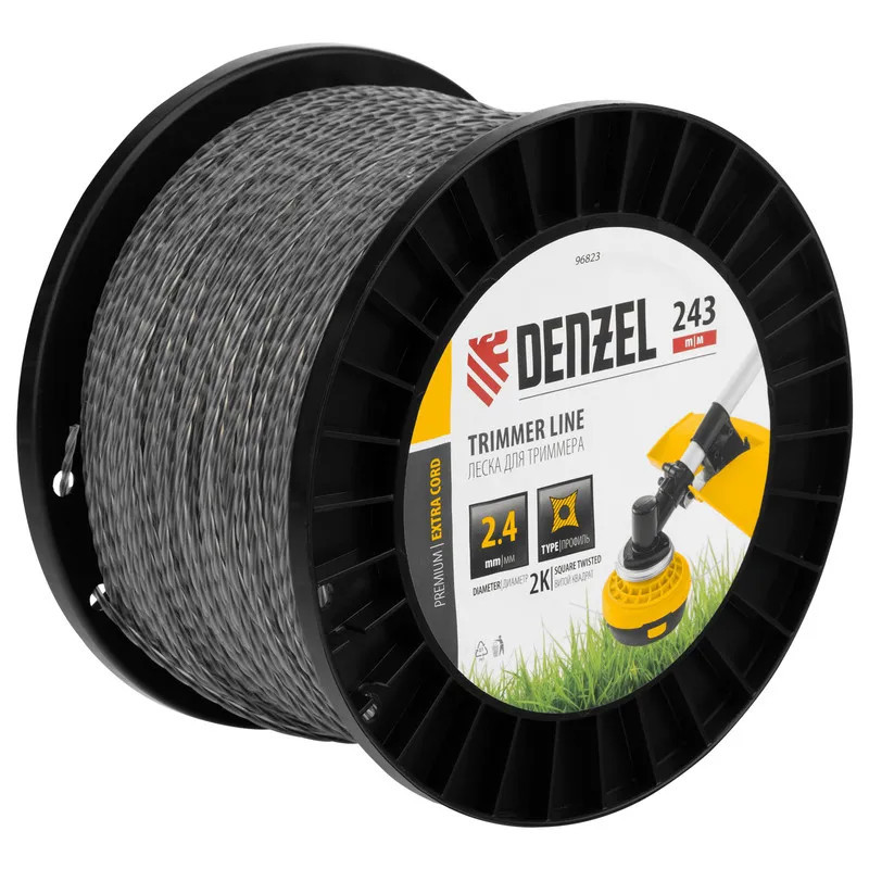 Леска для триммера двухкомпонентная | Denzel