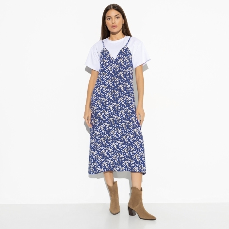 Платье женское «Креативный позитив blue» | Charutti