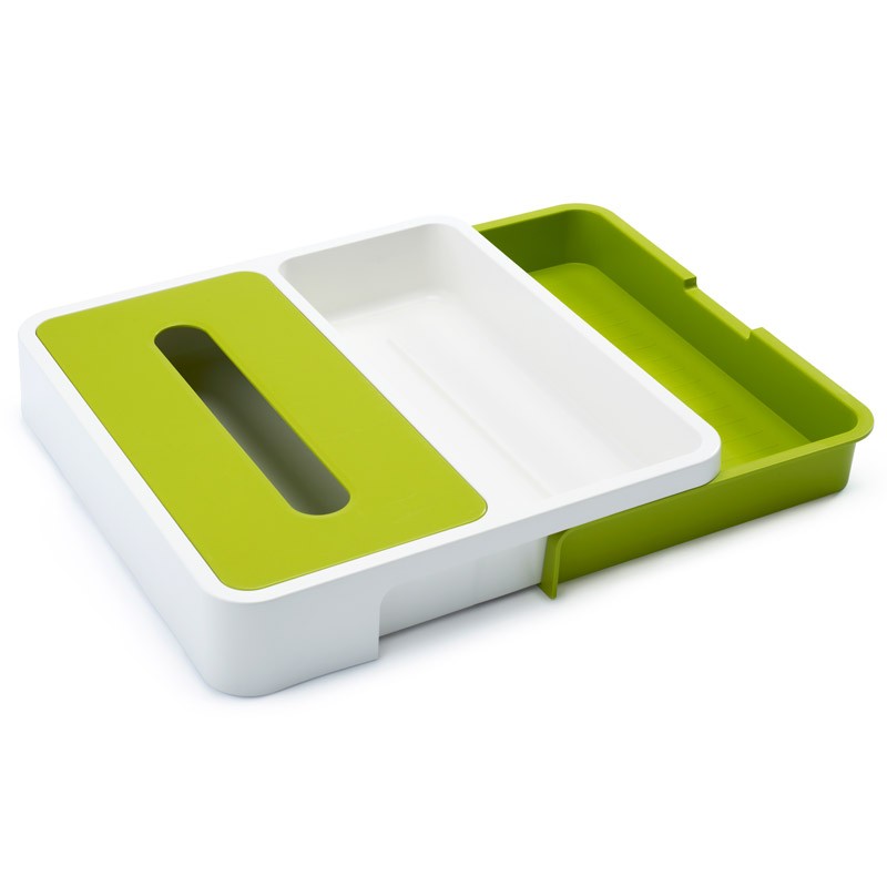 Органайзер кухонный, бело-зеленый | DrawerStore | Joseph Joseph