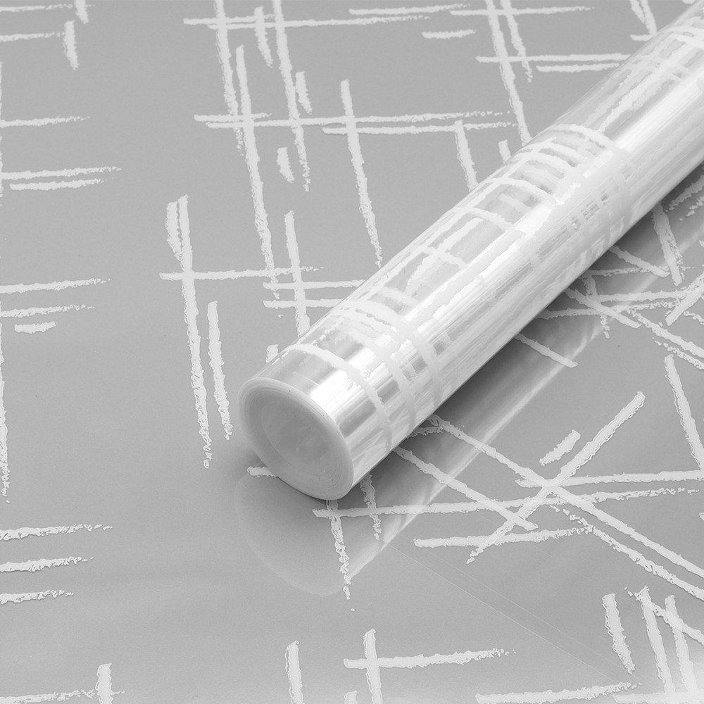 Пленка прозрачная в рулоне «Штрихи» | Айрис