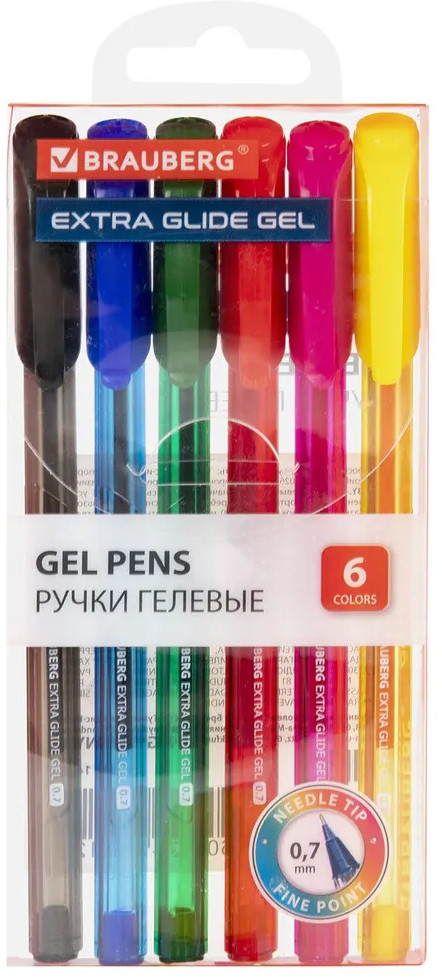 Набор ручек гелевых «Extra Glide Gel» | Brauberg