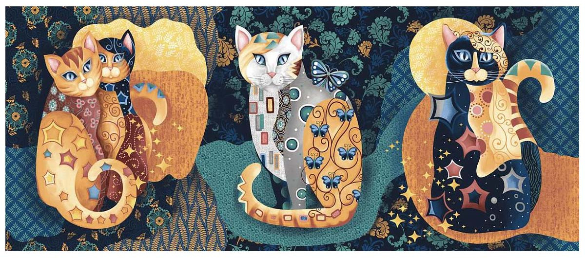 Рогожка набивная для пэчворка «Лунный свет» | Astra&Craft