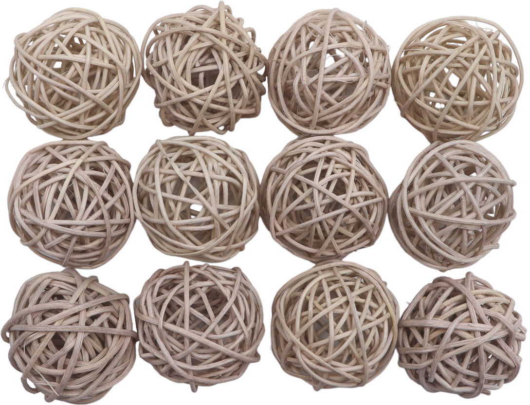 Набор шаров декоративных из ротанга | Айрис