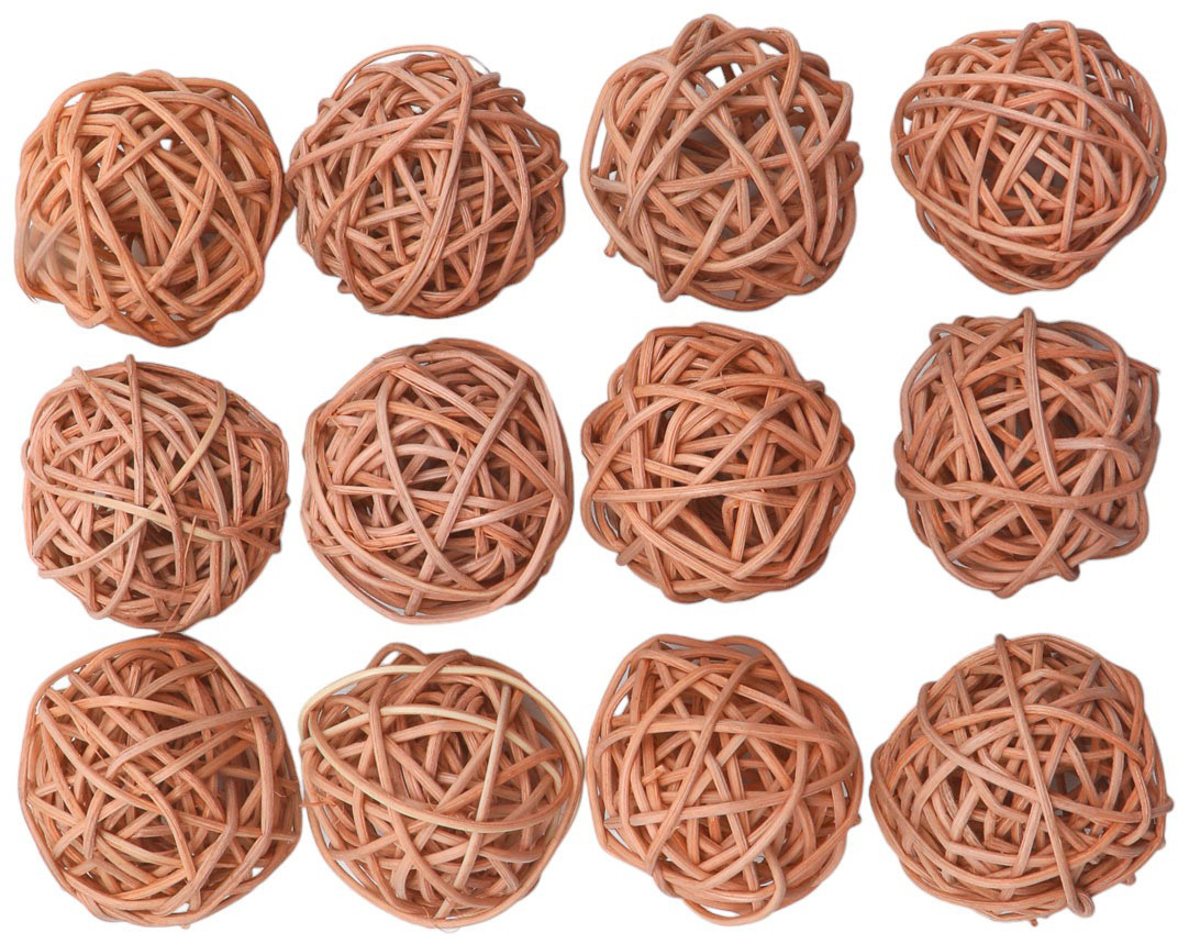 Набор шаров декоративных из ротанга | Айрис