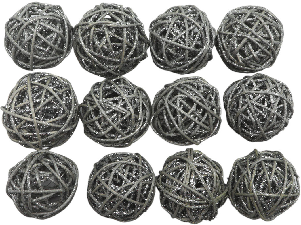 Набор шаров декоративных из ротанга | Айрис