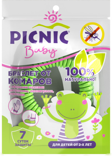 Браслет от комаров «Picnic Baby»