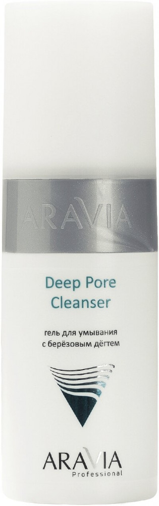 Гель для умывания с березовым дегтем «Deep pore cleanser» | Aravia