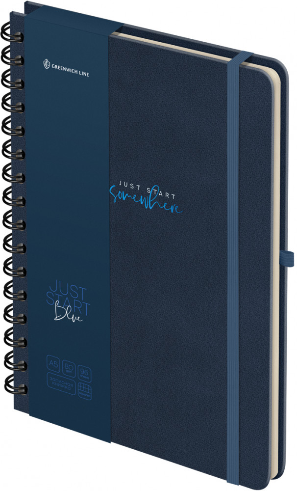 Книжка записная «Just start. Blue» | Greenwich Line