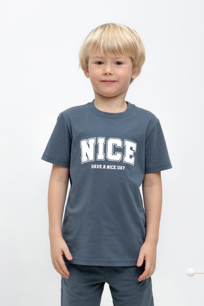 Футболка для мальчиков | Облачный день | Crockid